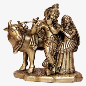 Lord Krishna Radha With Cow Images Hd, HD Png Download, Free Download