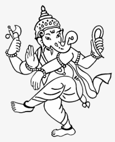 Clip Art Images Ganesh - Hindu Gods Drawing, HD Png Download, Free Download