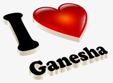 I Love Ganesha Png - Name Deepak, Transparent Png, Free Download