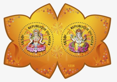 Lakshmi And Ganesha - Postage Stamp, HD Png Download, Free Download
