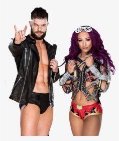 Finnbalor Sashabanks Wwe Wwesuperstars Mixedtag Prowres - Wwe Mixed Match Challenge, HD Png Download, Free Download