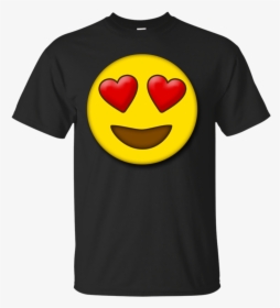 Cute Heart Eyes Emoji Valentine"s Day Love Men/women - T-shirt, HD Png Download, Free Download