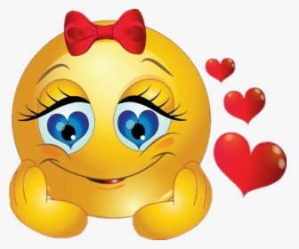 Emoji Girl In Love, Hd Png Download , Png Download - I M In Love Emoji, Transparent Png, Free Download