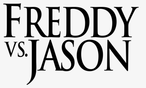 Freddy Vs Jason Logo Black And White - Free Freddy Vs Jason, HD Png Download, Free Download