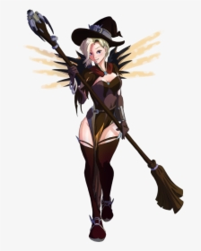 Witch Mercy Png - Overwatch Sexy Mercy Fanart, Transparent Png, Free Download