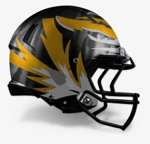 Large Tiger On Anthracite Gray W/ Stripes - Mizzou Football Helmet 2012, HD Png Download, Free Download