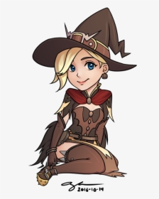 Overwatch Witch Mercy Chibi, HD Png Download, Free Download