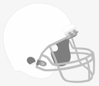 Transparent Helmet Clipart - White Football Helmet Clipart, HD Png Download, Free Download