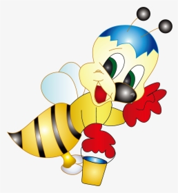 Honey Cartoon Bee Png Free Photo Clipart - Cartoon Bees, Transparent Png, Free Download