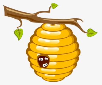 Honey Bee Beehive Clip Art - Clip Art Bee Hive, HD Png Download, Free Download