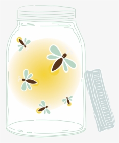 Pin Mason Jar With Fireflies Clipart - Mason Jar With Fireflies, HD Png Download, Free Download