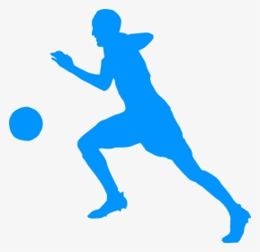 Silhouette Football 03 Clip Arts - Football Player Blue Png, Transparent Png, Free Download