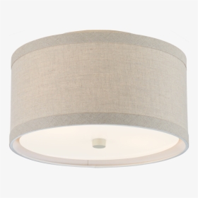 Walker Small Flush Mount In Light Cream With Nat - Lampshade, HD Png Download, Free Download