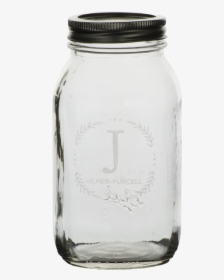 Transparent Mason Jar Clipart Black And White - Vase, HD Png Download, Free Download