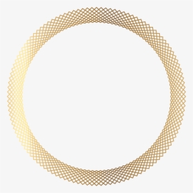 Clip Art Design Lines Golden Frame - Gold Circle Png Design, Transparent Png, Free Download