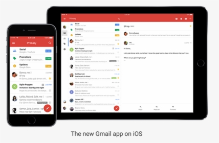 Gmail On Ios New App - Gmail App On Ipad, HD Png Download, Free Download