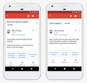 Side By Side V2 - Funny Gmail Smart Reply, HD Png Download, Free Download