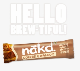 Hello Brew-tiful Nākd Coffee Walnut Bar - Chocolate, HD Png Download, Free Download