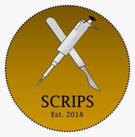 Scrips Logo- Gold - Dagger, HD Png Download, Free Download