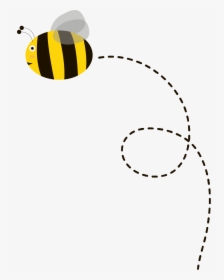 European Dark Bee Euclidean Vector Scorpion - Cute Bee Flying, HD Png Download, Free Download
