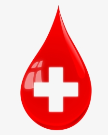Transparent Drop Of Blood Png - Red Cross Blood Drop, Png Download, Free Download