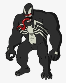 How To Draw Venom - Venom Drawing Easy Step By Step, HD Png Download, Free Download