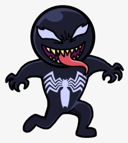 Chibi Drawing Venom - Venom Symbol, HD Png Download, Free Download