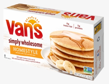 Homestyle Pancakes - Van's Gluten Free Original Waffles, HD Png Download, Free Download