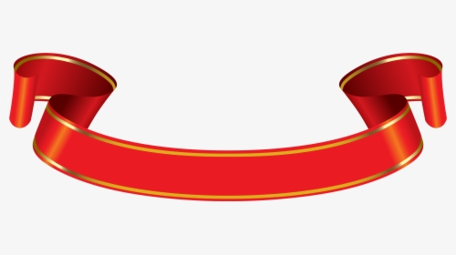 Png Red And Gold Banner - Red And Gold Ribbon Png, Transparent Png, Free Download