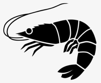 Shrimp Icon - Shrimp Black And White, HD Png Download, Free Download