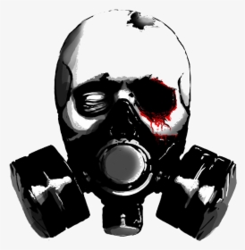 Gas Mask Png Pic - Drawing Gas Mask Skull, Transparent Png, Free Download