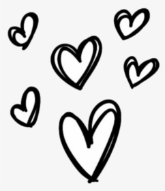 Corazones Amor Amour Love Blonco Negro Tumblr - Tiny Hearts, HD Png Download, Free Download