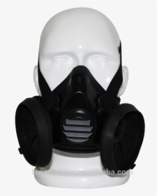 Double Canister Gas Mask ,industrial Face Mask, Half - Half Gas Mask Png, Transparent Png, Free Download