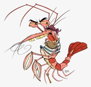 Shrimp Clipart Free - French Shrimp Cartoon, HD Png Download, Free Download