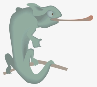 Cartoon Lizard With Long Tongue, HD Png Download, Free Download