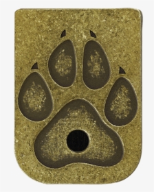 Dog Paw Brass Rugged Mag Plate - Drop, HD Png Download, Free Download