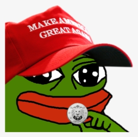 One You Green Red Cartoon Headgear - Pepe Maga Hat Transparent, HD Png Download, Free Download