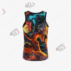Pokemon Charizard X And Charizard Y Unisex 3d Tank - Active Tank, HD Png Download, Free Download