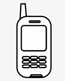 Cell Phone Clip Art Black And White - Phone Clip Art Black And White, HD Png Download, Free Download
