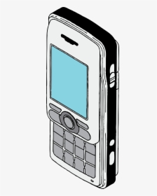 Cell Phone Retro Drawing, HD Png Download, Free Download