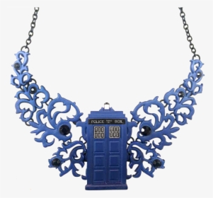 Doctor Who Tardis Statement Necklace - Necklace, HD Png Download, Free Download