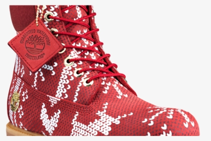 timberland ugly christmas sweater boots