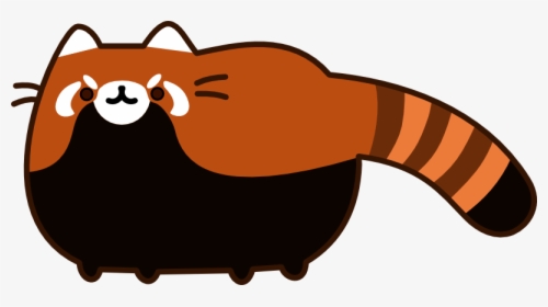 Pusheen With A Red Panda, HD Png Download, Free Download