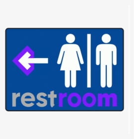 Male And Female Bathroom Signage, HD Png Download, Free Download