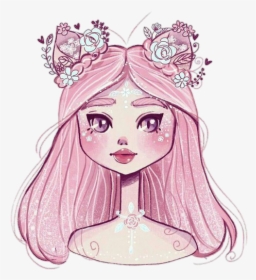 Drawing Illustration Art Sketch Pink - Draw Candy Floss, HD Png Download, Free Download