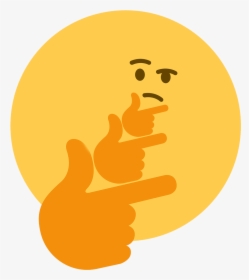Thinking Emoji Meme Png, Transparent Png, Free Download