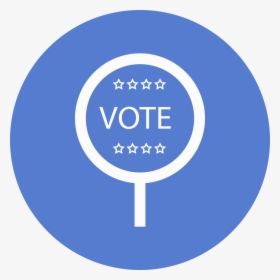Election Vote 2 Outline Icon - Vote Blue Png Icon, Transparent Png, Free Download