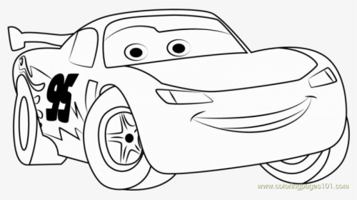 Lightning Mcqueen 95 And Mater Coloring Page Lovely - Lightning Mcqueen Cars Coloring, HD Png Download, Free Download