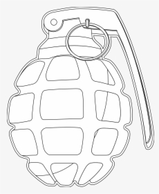 Grenade Photo Black And White, HD Png Download, Free Download
