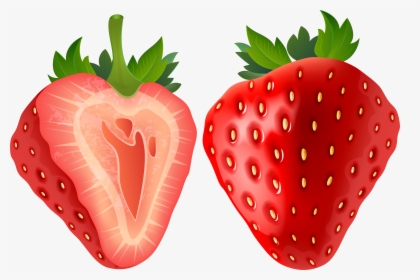 Strawberry Heart Vector Art - Strawberry Clipart Transparent, HD Png Download, Free Download